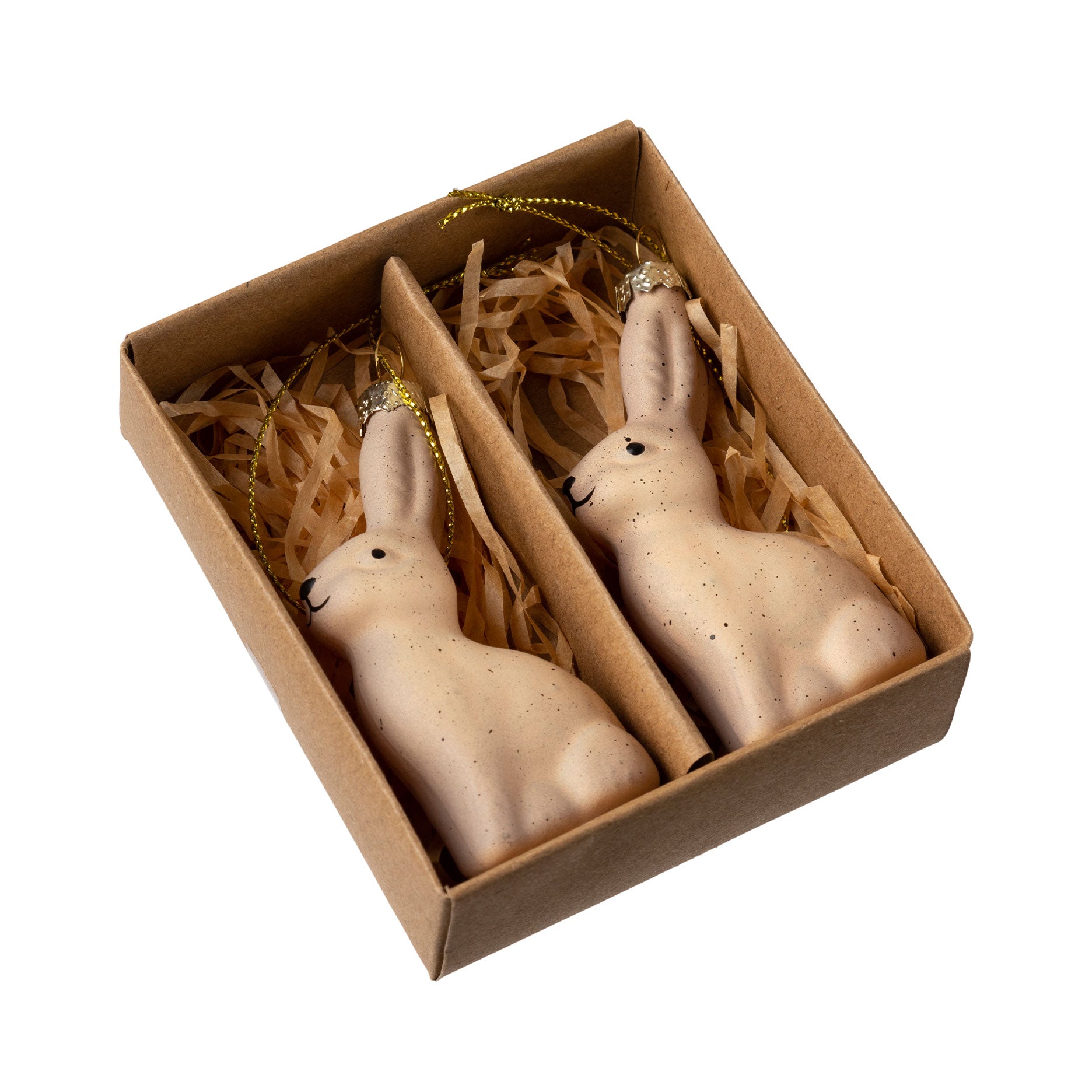 Påskehare i glas 2 stk.